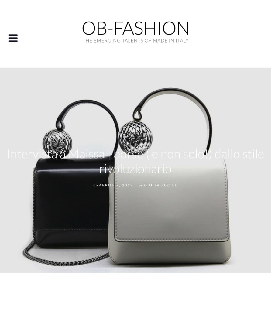 Press OB Fashion April 2019 00 - Maissa by Giulia Ber Tacchini Italian Custom Jewels and Luxury